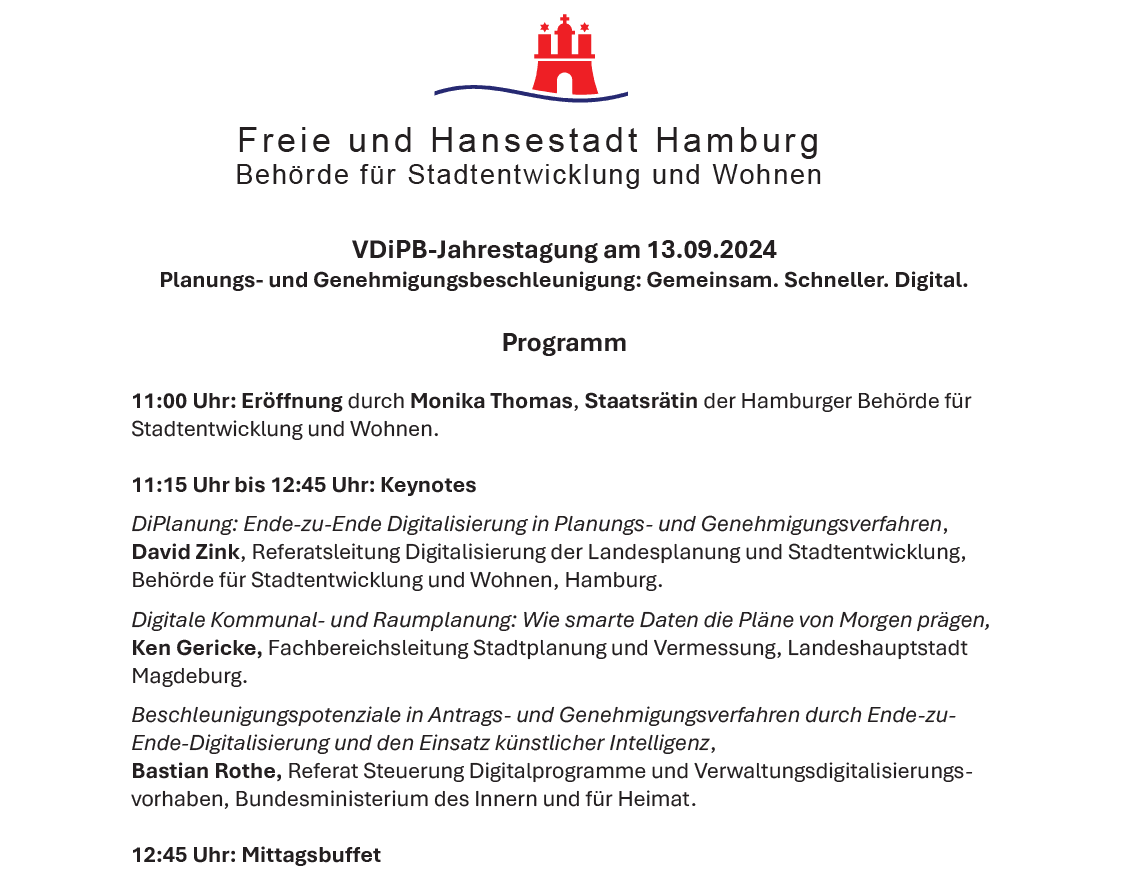 Pro gramm VDiPB-Jahrestagung 2024, S. 1